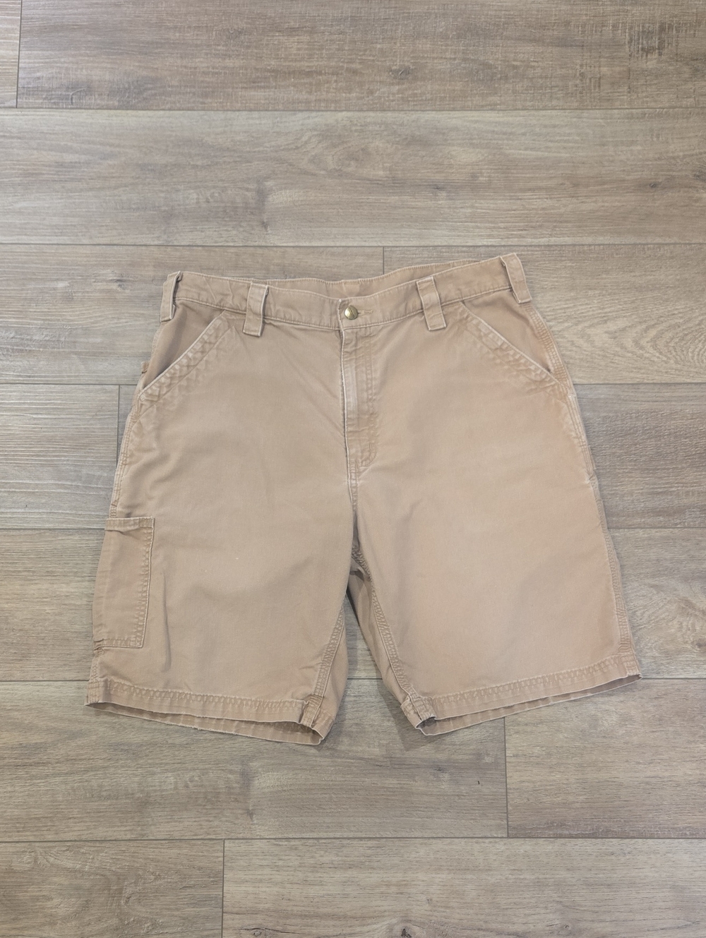 Men's Carhartt Tan Cotton Utility Gorpcore Chore  Shorts